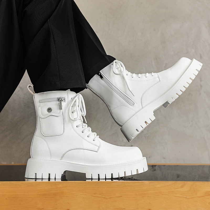 Street Fashion Men 2025 - 2025 Trend Mannen Laarzen Sneakers Outdoor