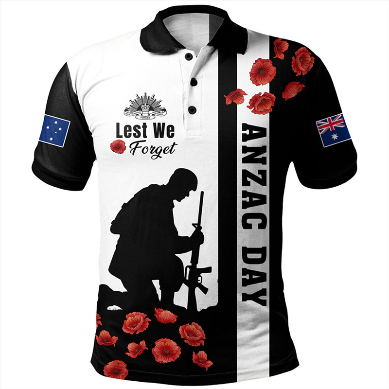 Lest We Vergeet Anzac Dag Polo - Street Fashion Men 2025 recensie en prijs