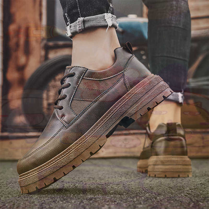 Donker natuurlijk leer Mode-sn - Street Fashion For Short Guys recensie en prijs