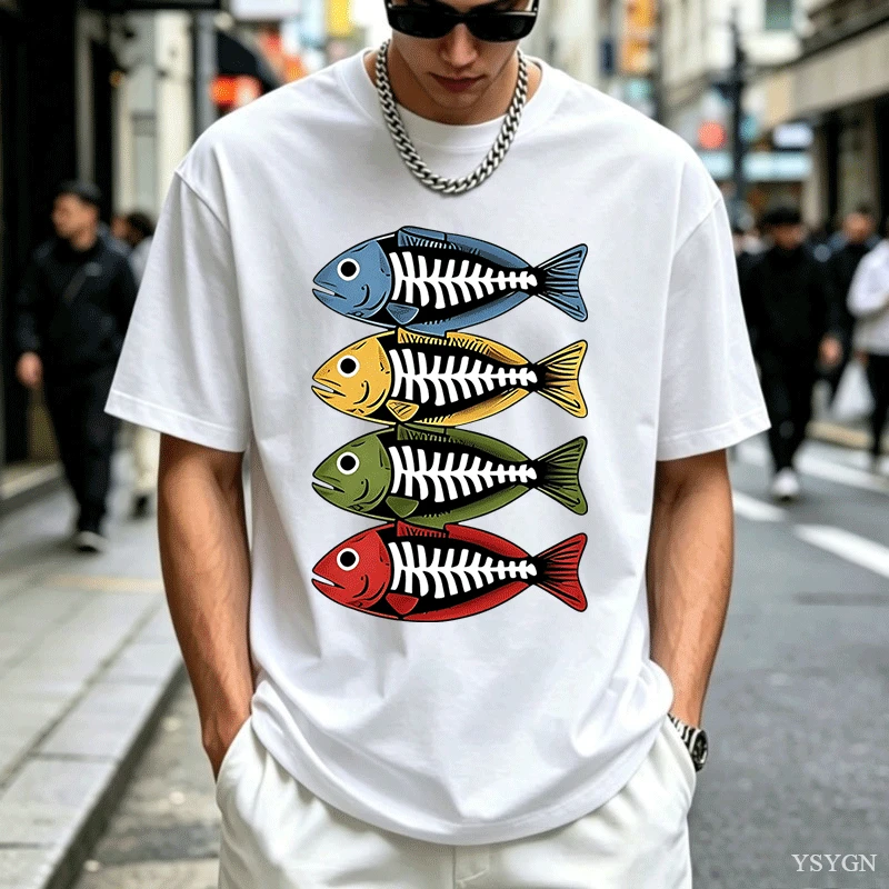 Heren katoenen T-shirt met ret - Street Fashion For Short Guys recensie en prijs